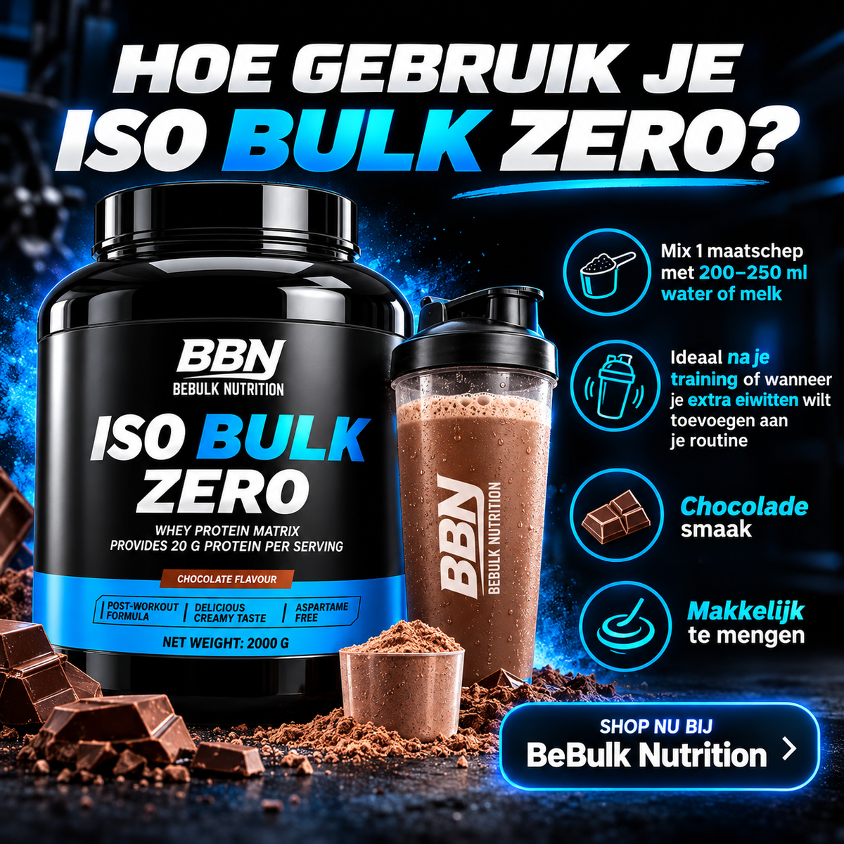 Iso Bulk Zero – BeBulk Nutrition