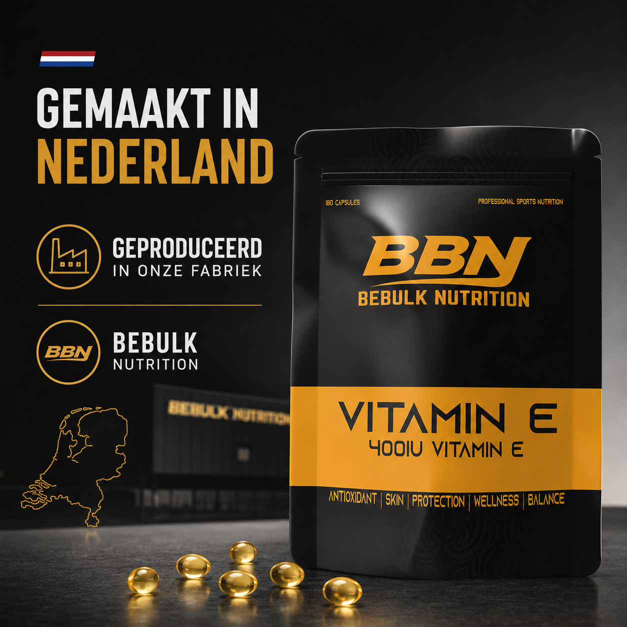 Vitamin E 400 IE – Kapseln – BeBulk Nutrition