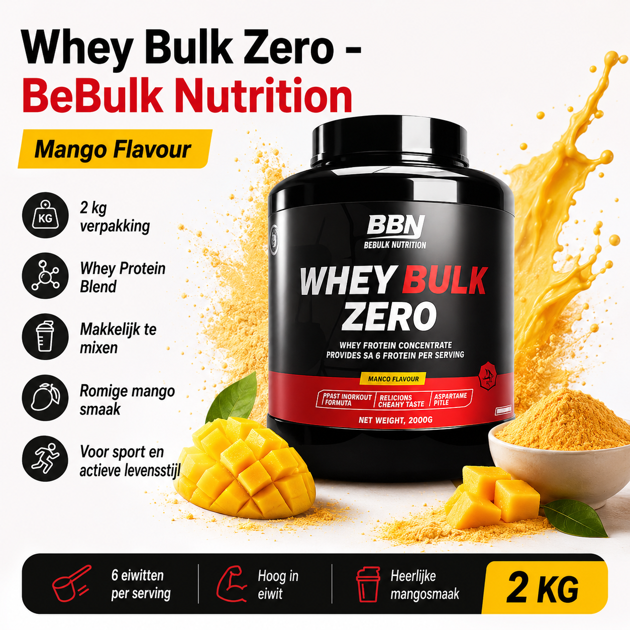 Whey Bulk Zero - BeBulk Nutrition