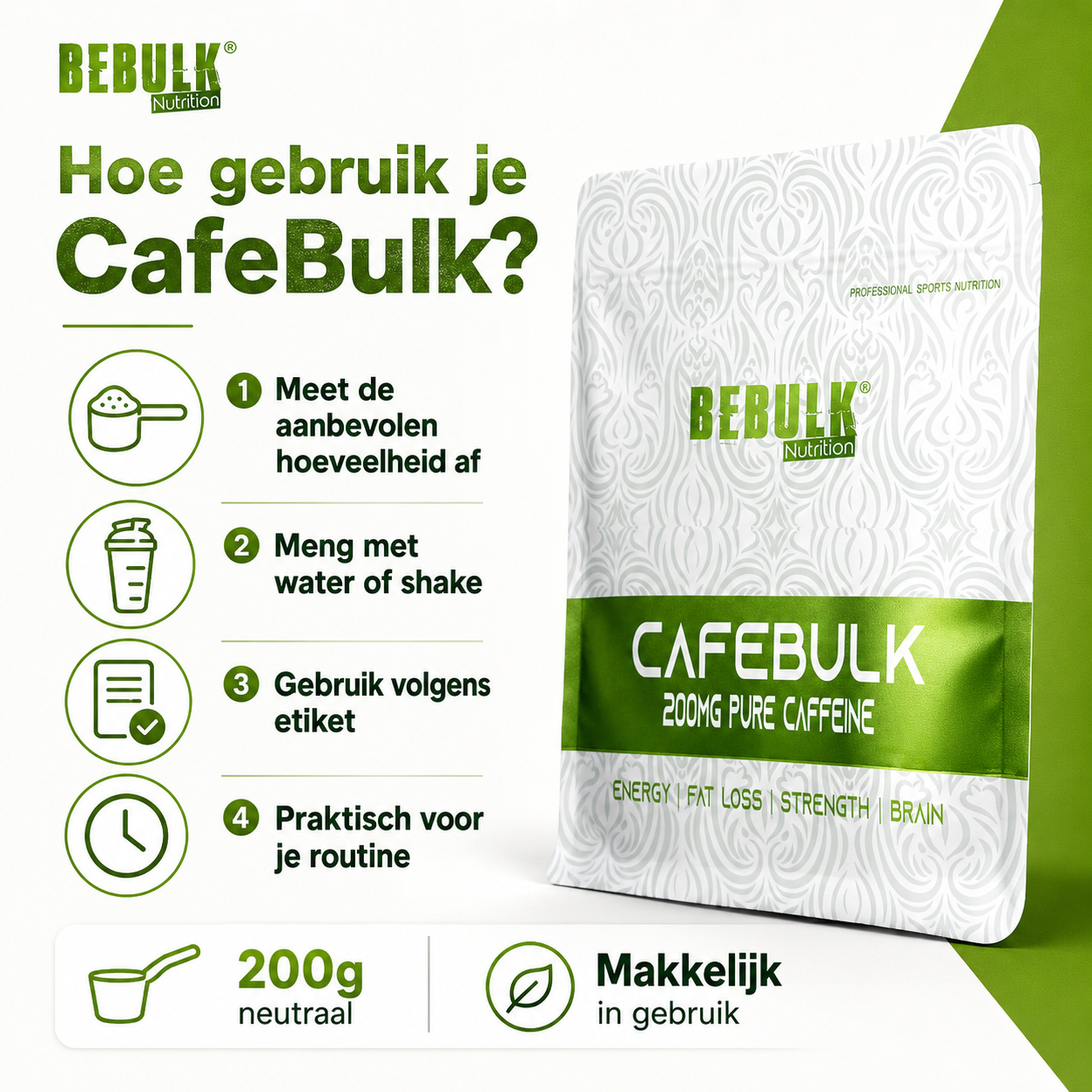 Koffeinpulver - 200g - OstroVit