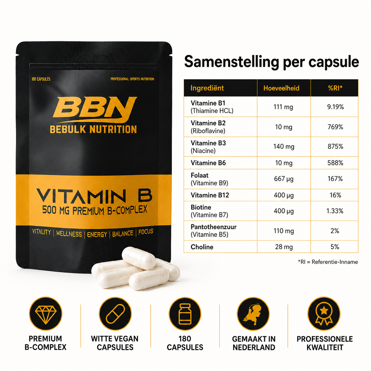 Vitamin-B-Komplex – BeBulk Nutrition