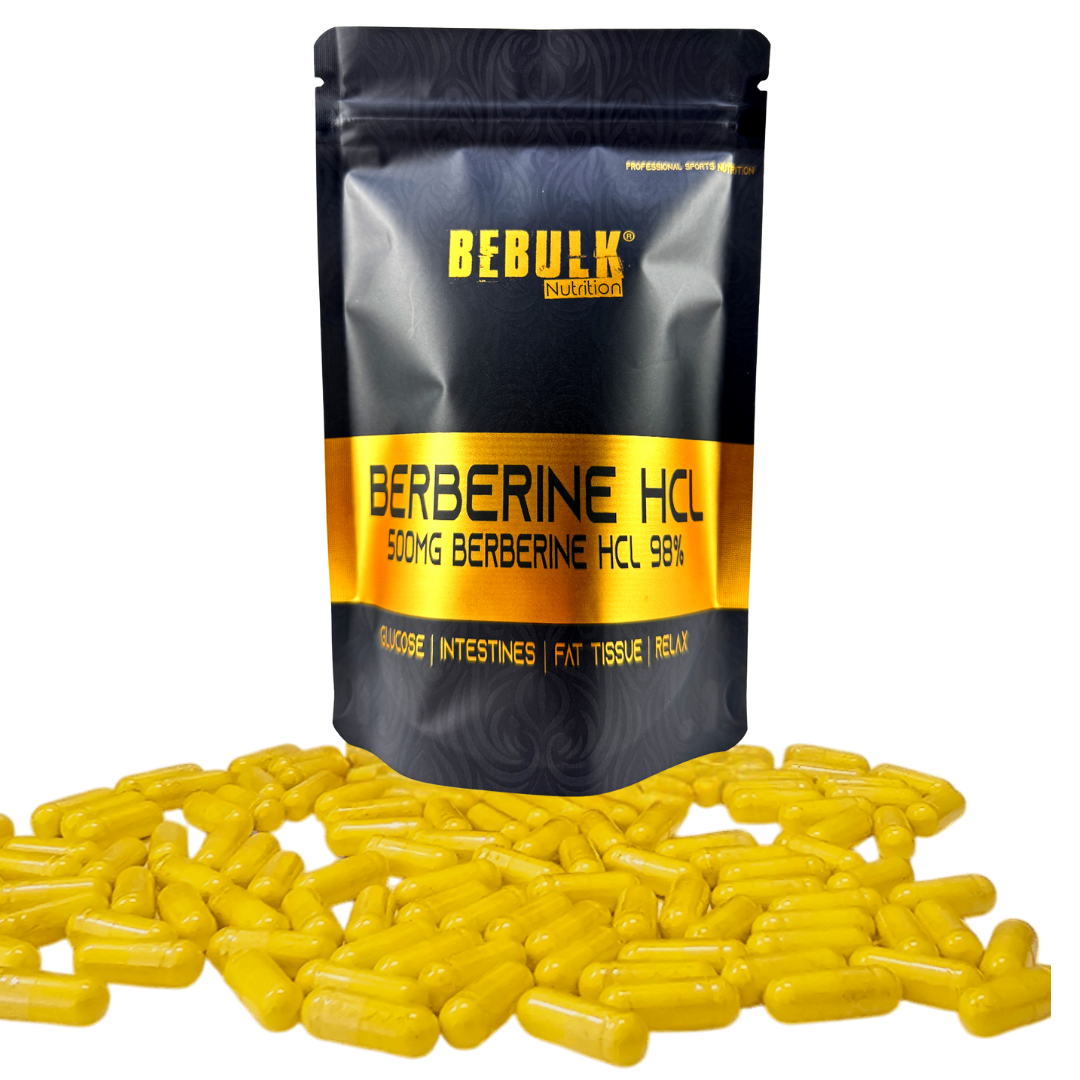 Berberin HCL 98 % 500 mg – Vegan – BeBulk Nutrition