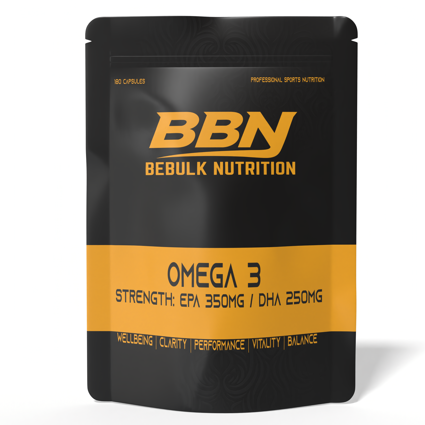Omega-3-Fettsäuren, hochdosiert mit 350 mg EPA und 250 mg DHA – BeBulk Nutrition