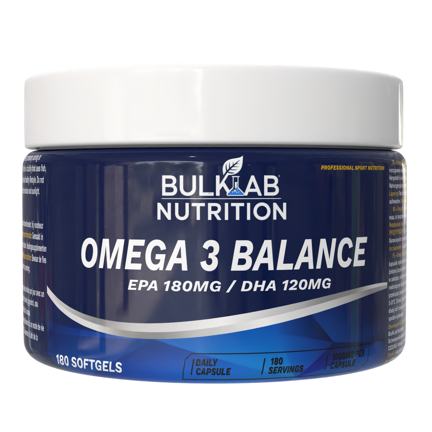 Omega-3-Balance EPA 180 mg / DHA 120 mg – BulkLab Nutrition
