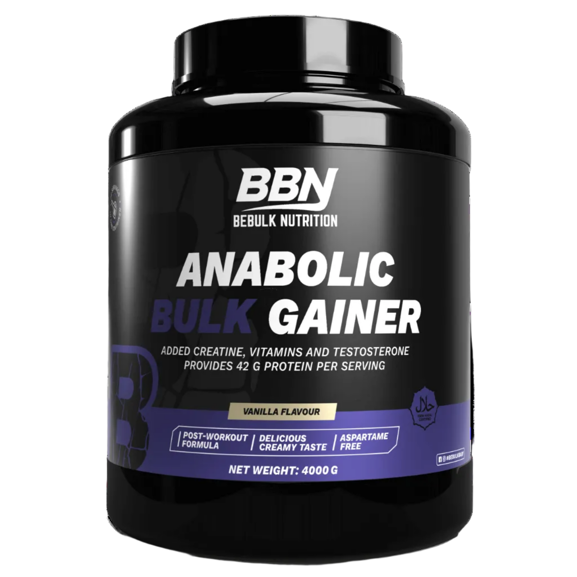 Anabolic Bulk Gainer 4000 g - BeBulk Nutrition