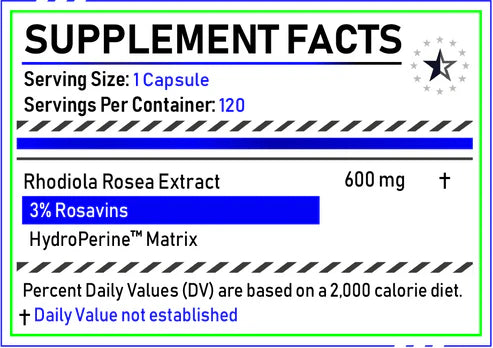 Rhodiola Rosea 400 mg - 90 Kapseln - Vit24