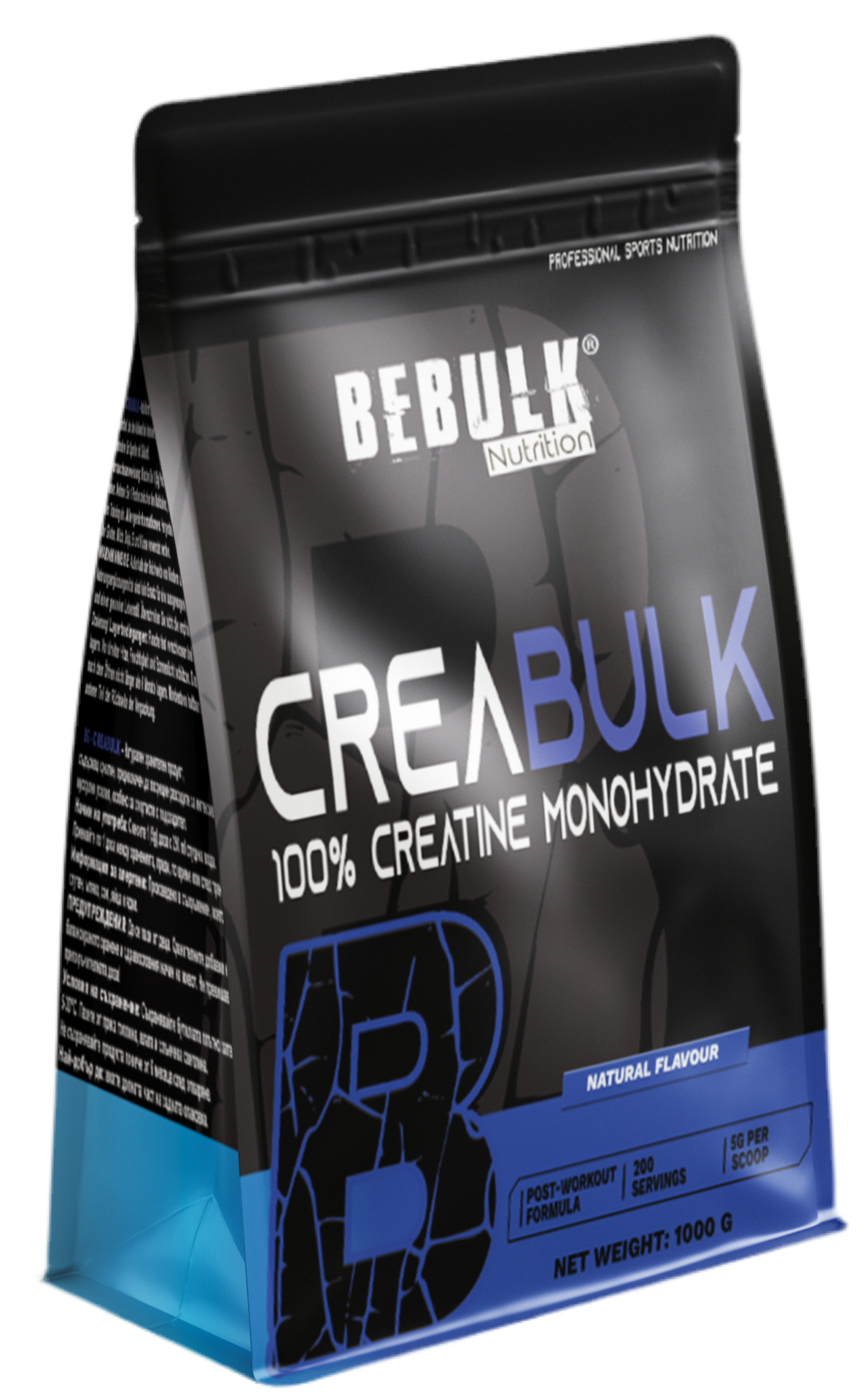 CreaBulk - 100% Creatine Monohydraat Micronized - BeBulk Nutrition