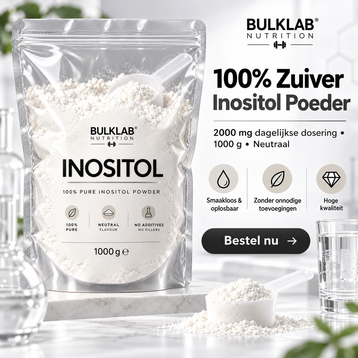 Inositol-Pulver – BulkLab Nutrition 