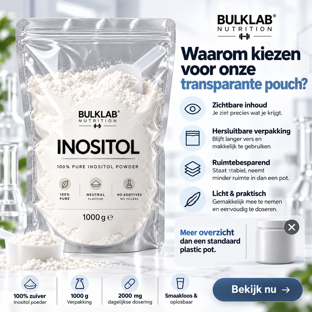 Inositol-Pulver – BulkLab Nutrition 