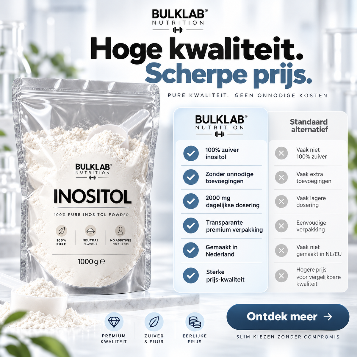 Inositol-Pulver – BulkLab Nutrition 