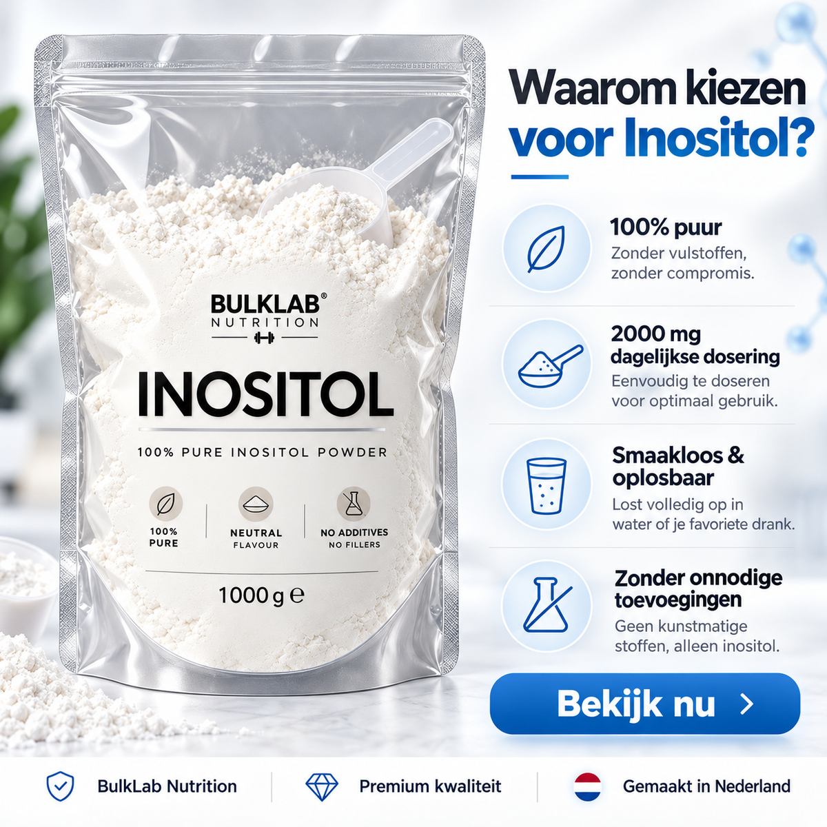 Inositol-Pulver – BulkLab Nutrition 