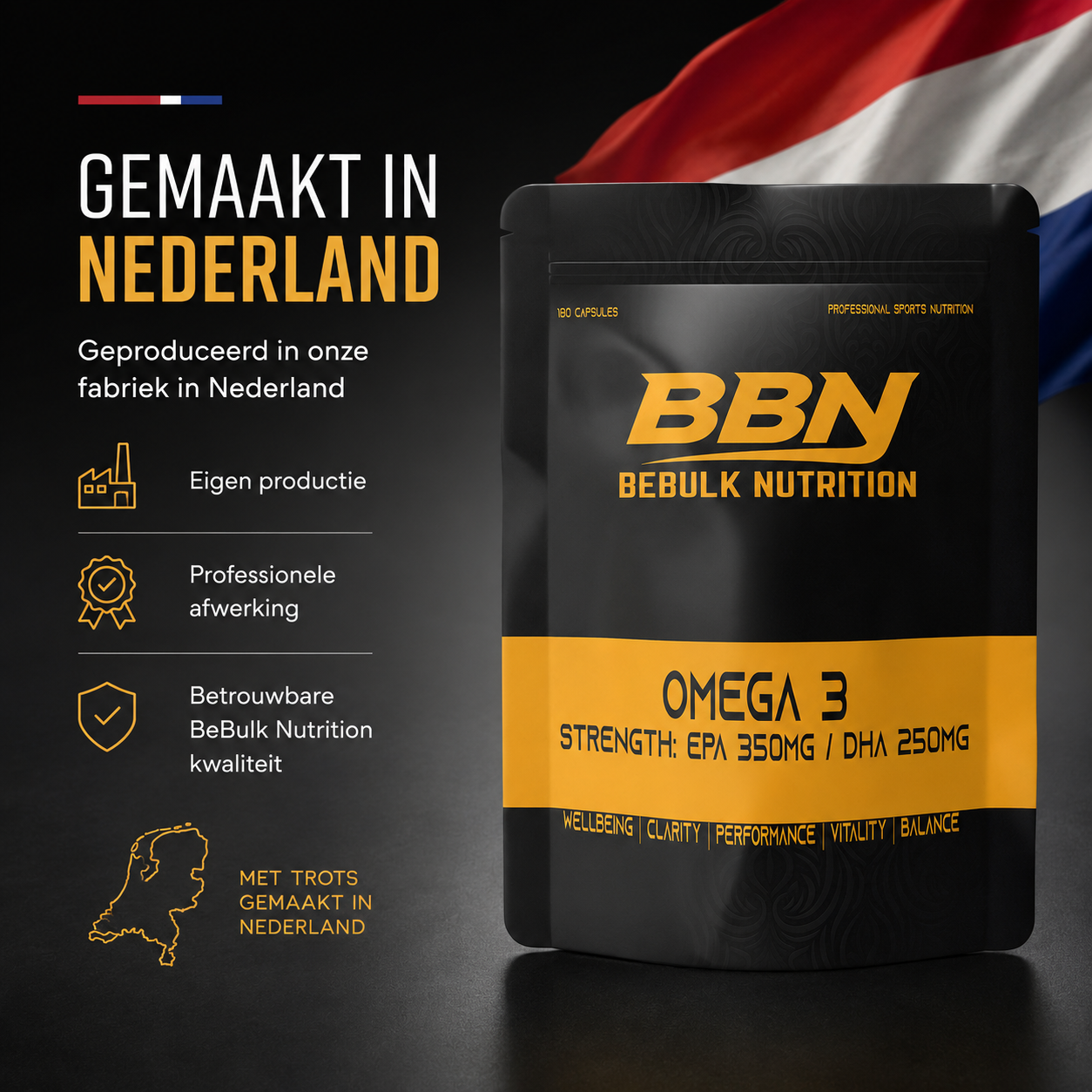 Omega-3-Fettsäuren, hochdosiert mit 350 mg EPA und 250 mg DHA – BeBulk Nutrition 