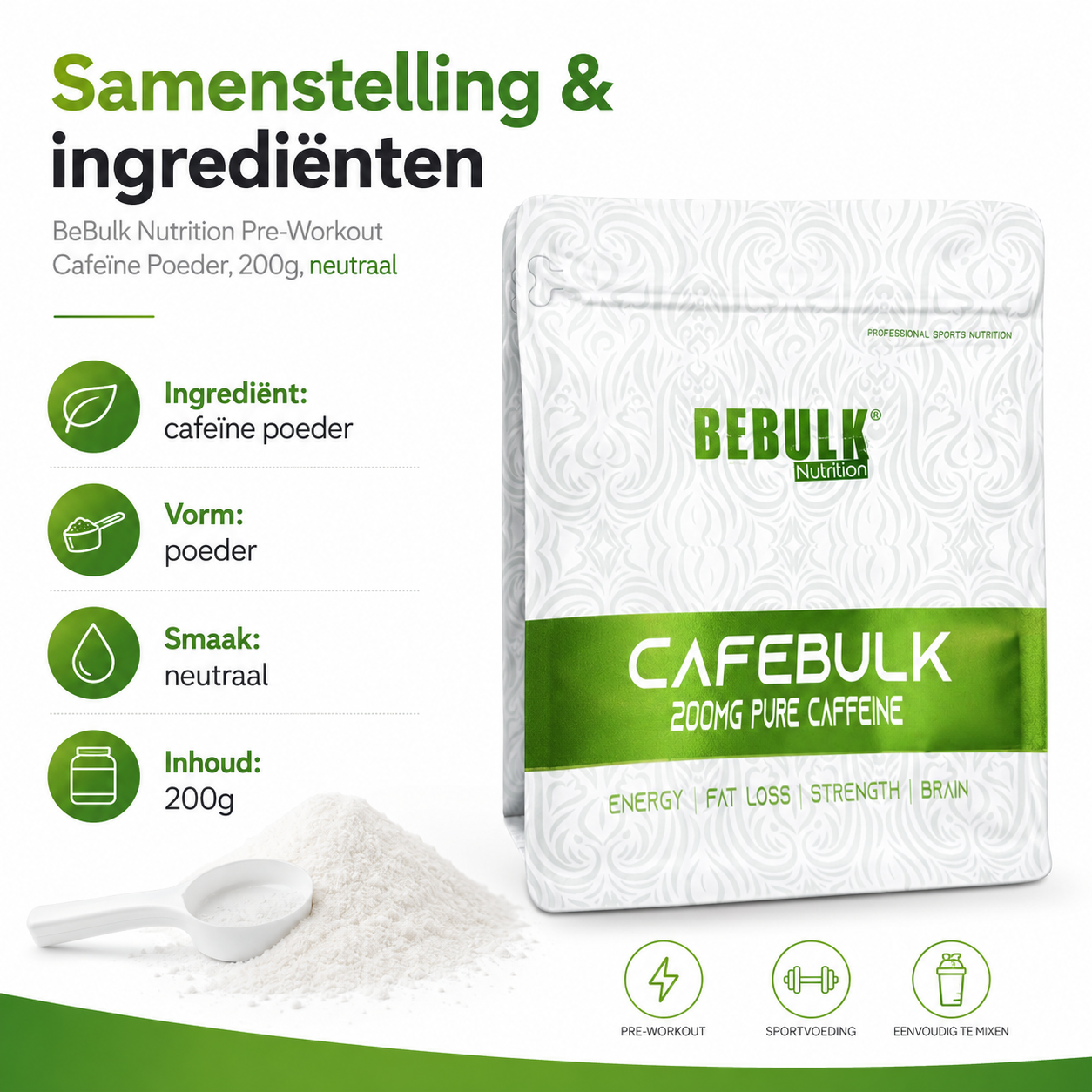 Koffeinpulver - 200g - OstroVit