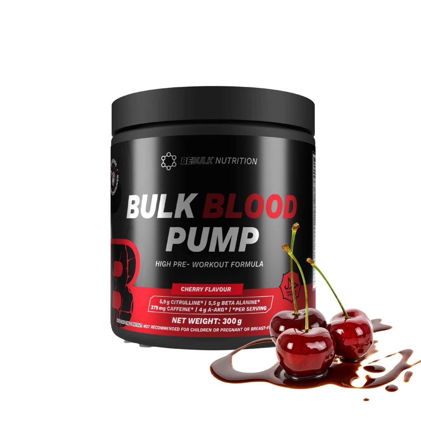Bulk Blood Pump - High Pre-Workout - 300g - BeBulk Nutrition