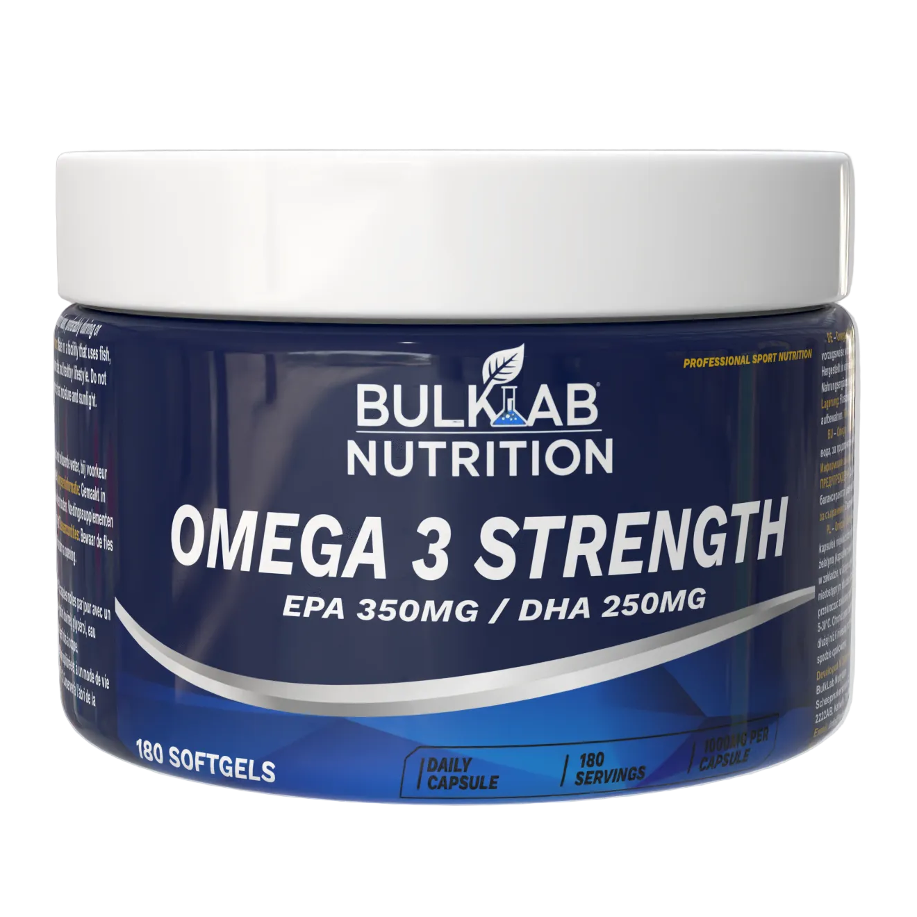 Omega-3-Fettsäuren, hochdosiert mit 350 mg EPA und 250 mg DHA – BulkLab Nutrition 