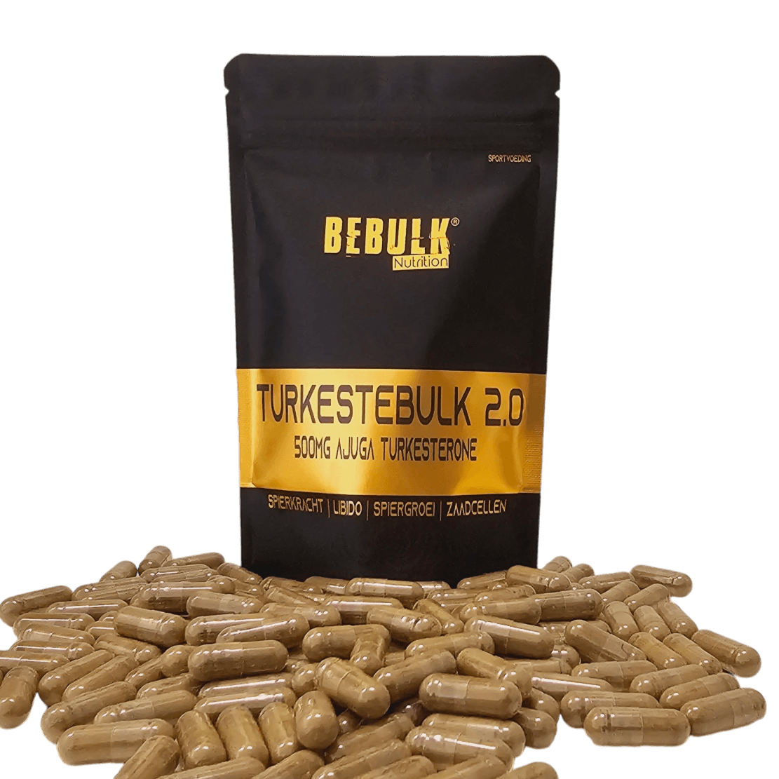 TurkesteBulk 5.0 - Turkesterone 1000mg 50% - Vegan - BeBulk Nutrition (bol)