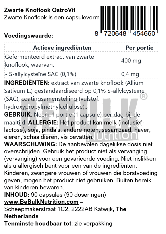 18 x Zwarte Knoflook - Vegan - 90 capsules OstroVit